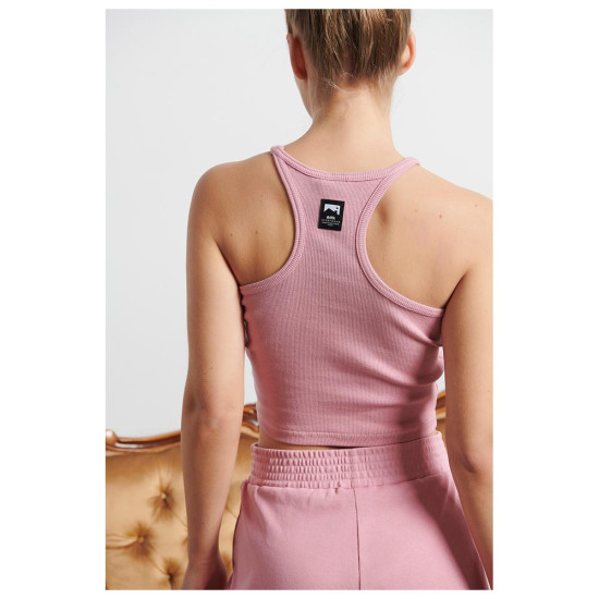 Bodytalk Γυναικεία αμάνικη μπλούζα Cropped Top